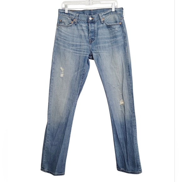 Vintage Levi’s 501 Button Fly Jeans Unisex Size 32x32 Light Wash 100% Cotton - Picture 2 of 13